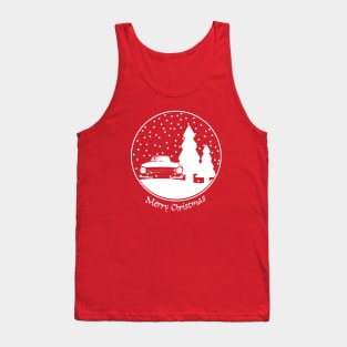 Triumph TR6 1970s British classic car Christmas snow globe Tank Top